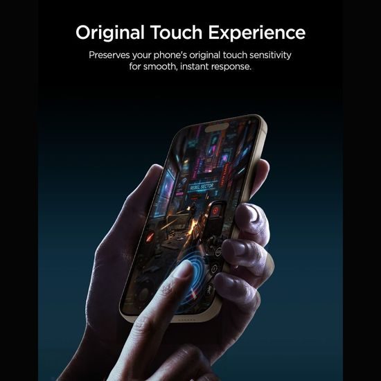 Spigen Glas.tR EZ Fit Pro AC Tvrzené sklo, iPhone 16 Pro / 17 / 17 Pro / 18 Pro, 2 kusy