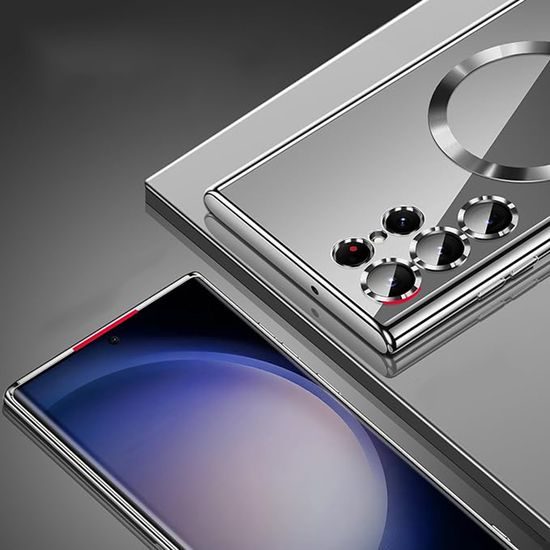 Techsuit Luxury Crystal MagSafe, Samsung Galaxy S25 Ultra, fialový