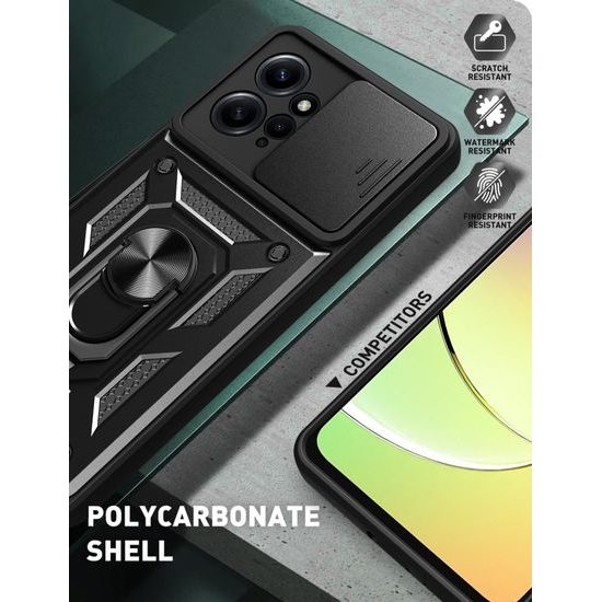 JP CamShield, Xiaomi Redmi Note 12 4G, fekete