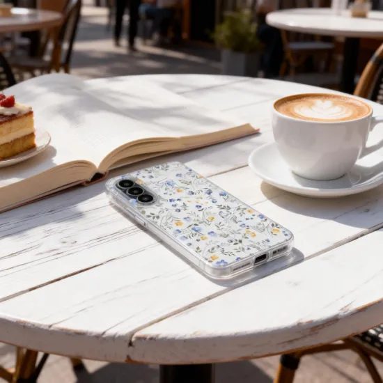Tech-Protect FlexAir Schutzhülle für Samsung Galaxy A27 5G - Ergonomisches TPU Case - Wiesenblumen