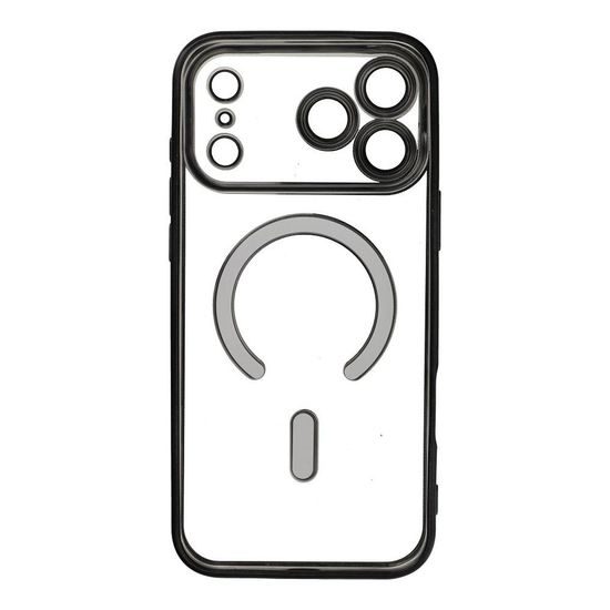 iPhone 17 Pro Max / 18 Pro Max vāciņš – Electro Mag Cover ar MagSafe – melns