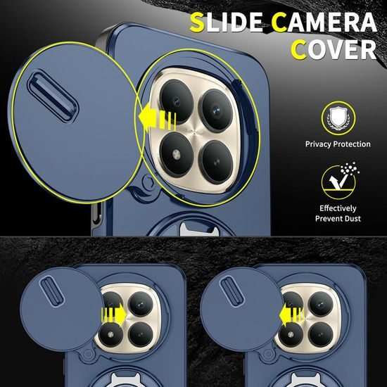 Camslide Stand maska, Xiaomi Redmi Note 15 Pro Plus 5G, plava