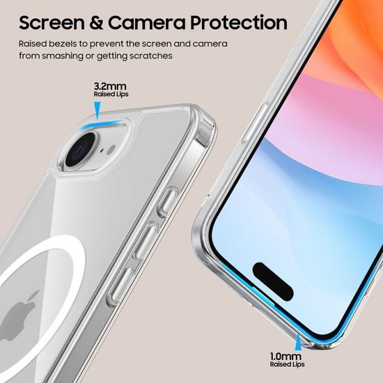 Tech-Protect Flexair Hybrid με MagSafe, iPhone 16e, διάφανο
