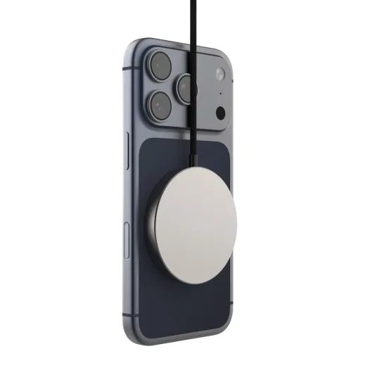 FIXED MagPad Slim vezeték nélküli töltő, MagSafe, Qi2.2, 25W, titán