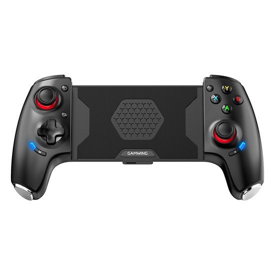 AB02 Ασύρματο τηλεσκοπικό gamepad με Hall joysticks, λειτουργία Turbo και προγραμματιζόμενα κουμπιά, μαύρο
