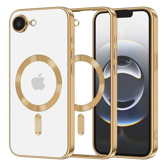 Techsuit Luxury Crystal MagSafe, iPhone 16e, χρυσό