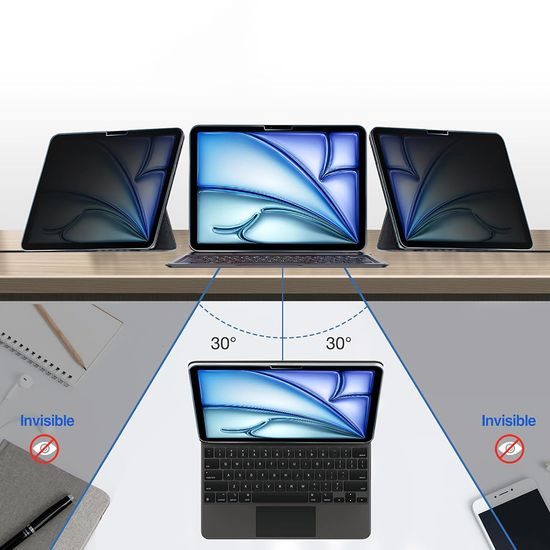 Techsuit ArmorGlass CrystalHD Privacy, iPad Air 11 (2024) / Air 11 (2025) / Air 11 (2026), 2 sztuki