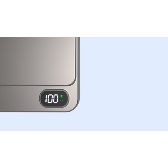 Μεταλλικό Ασύρματο Power Bank MagSafe με οθόνη, 5000mAh, QC, PD20W, γκρι