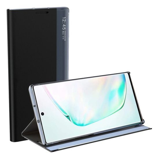 Xiaomi Redmi Note 10 Pro atverčiamas dėklas su langeliu – mėlyna