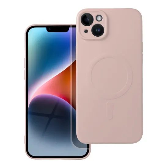 Obal Silicone Mag Cover, iPhone 14 Plus, růžový