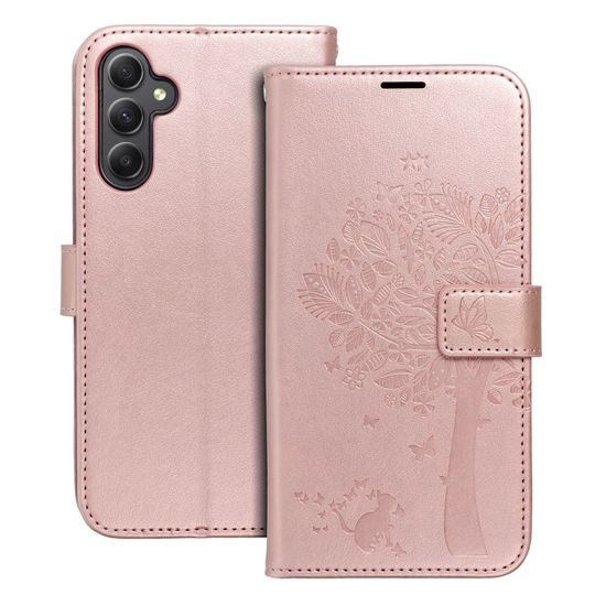 Etui Mezzo, Samsung Galaxy A34 5G, vzorec 3, rožnato zlato