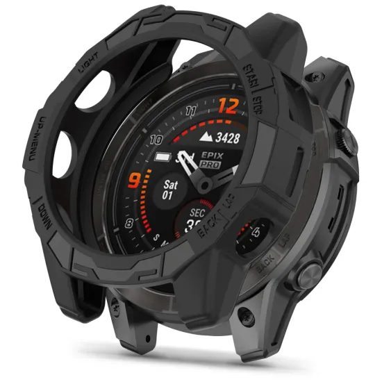 Tech-Protect Defense Air, Garmin Fenix 7X / 7X Pro, crna