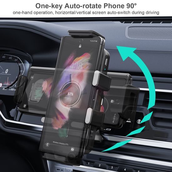 15W Dupla vezeték nélküli autós tartó összecsukható telefonokhoz, C35