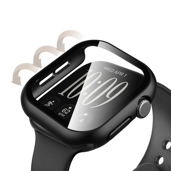 Tech-Protect Defense 2 kusy, Apple Watch 12 (42 mm), čierny a priehľadný