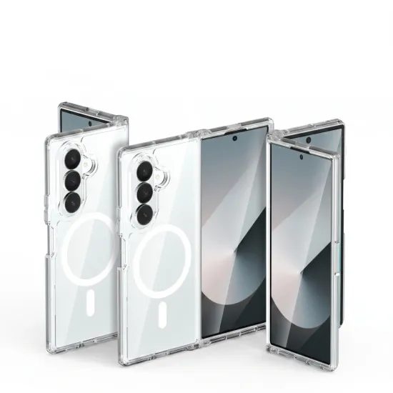 Tech-Protect Flexair Hybrid Schutzhülle für Samsung Galaxy Z Fold 8 Ultra - MagSafe kompatibel - Transparent