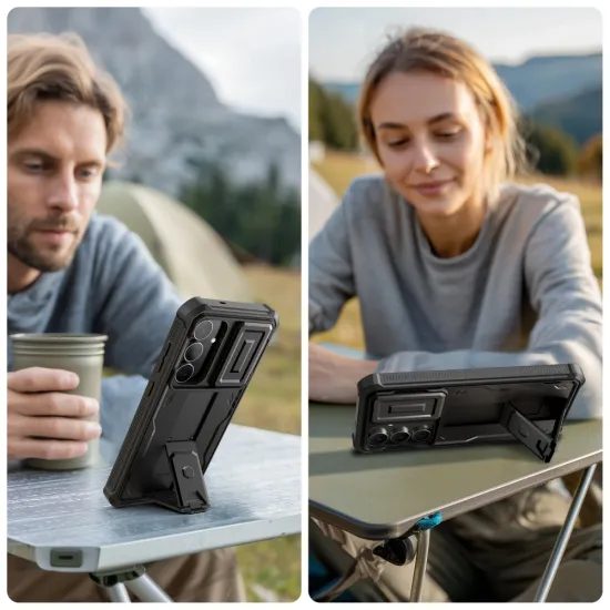 Tech-Protect Kevlar Cam+ θήκη, Samsung Galaxy S25 FE, μαύρη