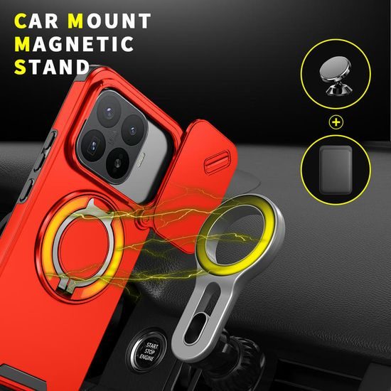 Θήκη Camslide Stand, Xiaomi 17T Pro, κόκκινη