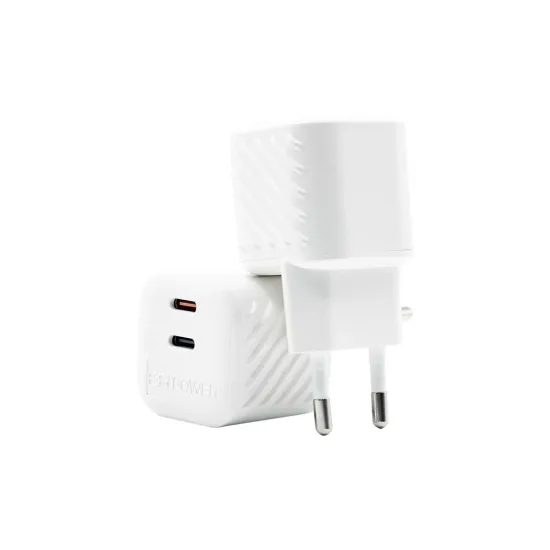 ER POWER Mini φορτιστής 2x USB-C, 36W, GaN