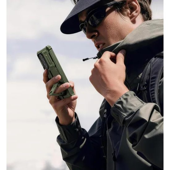 Dexnor 360 Kickstand Camprotector θήκη Samsung Galaxy S26 Plus, πράσινη