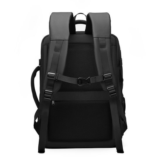 JP Rucksack B15 für Alltag und Freizeit - 48x33x20~25 cm - Schwarz