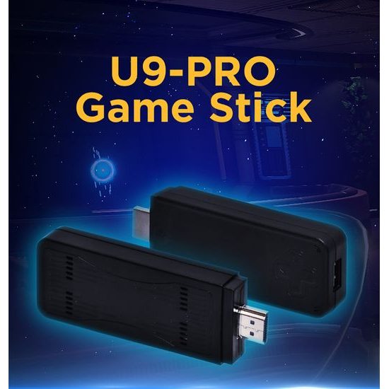 U9 Pro Retro konsola z dwoma bezprzewodowymi kontrolerami, HDMI, Game Stick, 4K