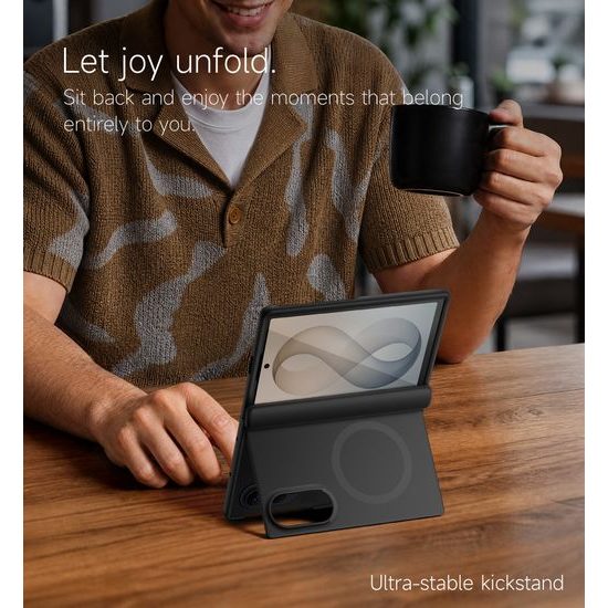 Samsung Galaxy Fold 8 vāciņš ar MagSafe – Suritch aizsargvāciņš melns