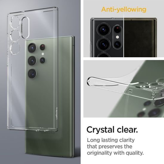 Spigen Liquid Crystal ovitek za mobilni telefon, Samsung Galaxy S23 Ultra, Crystal Clear