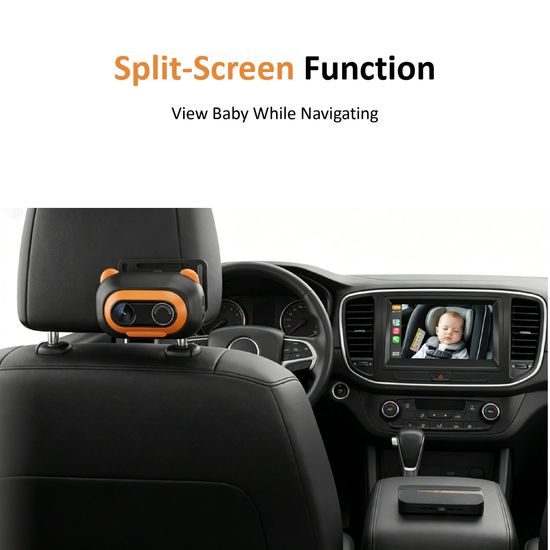 Smart Baby Monitor za auto s CarPlay i Android Auto