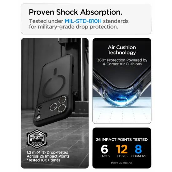Spigen Ultra Hybrid Mag s MagSafe, iPhone 17 Pro Max / 18 Pro Max, frost black