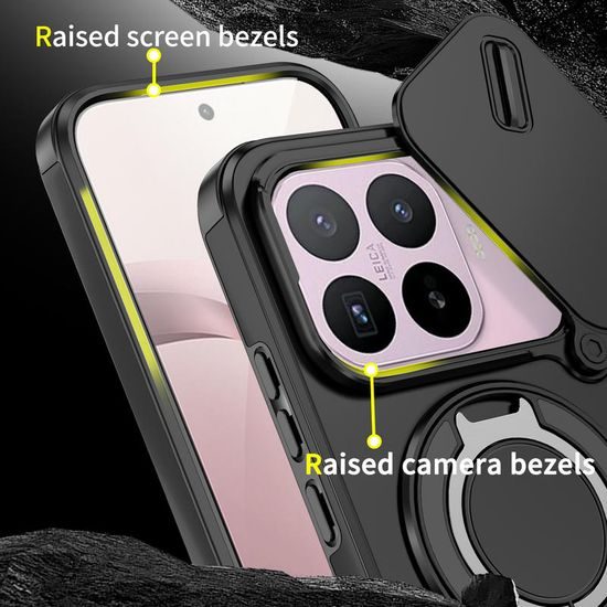 Camslide Stand obal, Xiaomi 17T, černý