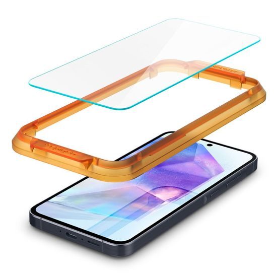 Spigen Glass ALM Glas.TR 2 bucăți cu aplicator, Folie de sticlă securizată, Samsung Galaxy A55 5G