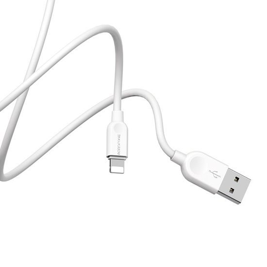 Καλώδιο Borofone BX14 LinkJet USB - Lightning, 2,4A, 2 μ, λευκό