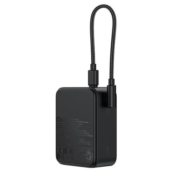 Acefast Powerbank M28 - 10.000 mAh - 2x USB-C + USB-A - met USB-C Kabel - 22,5W - Zwart