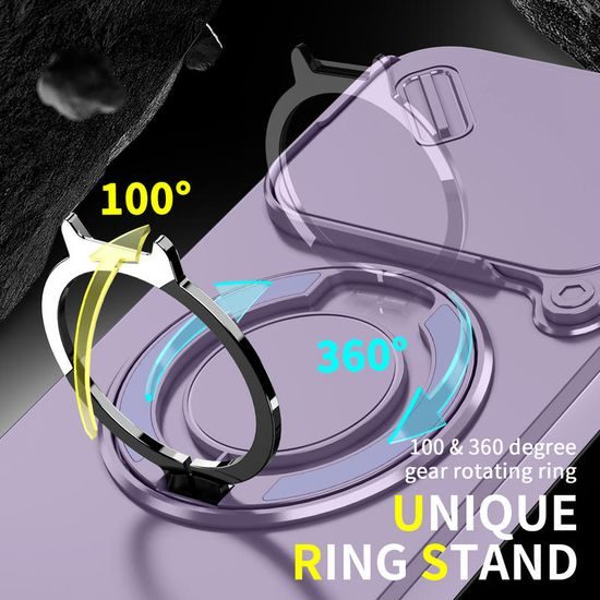 Camslide Stand obal, Xiaomi 17T, fialový