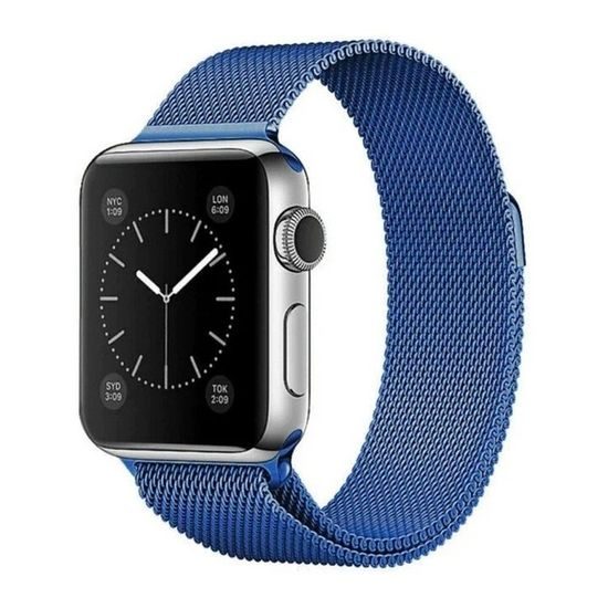 Curea Magnetic Strap pentru Apple Watch 6 / 5 / 4 / 3 / 2 / SE (40mm / 38mm), albastră