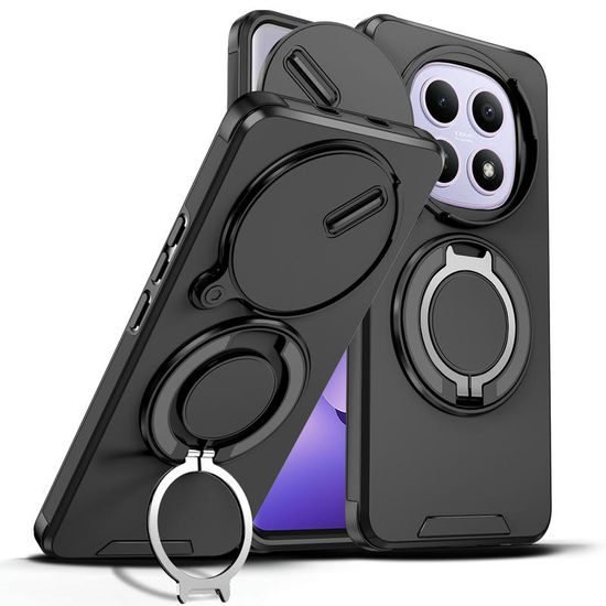 Θήκη Camslide Stand, Xiaomi Redmi Note 15 5G, μαύρη