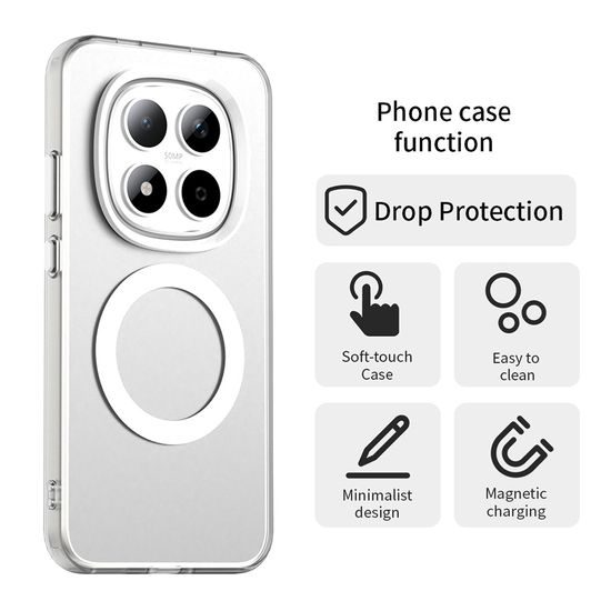 Techsuit CandyCase MagSafe, Xiaomi Redmi Note 15 Pro 5G, λευκό