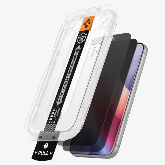 Spigen Glas.TR EZ Fit Pro HD (AGL12027), Tvrdené sklo 2 kusy, iPhone 18 Pro, Privacy