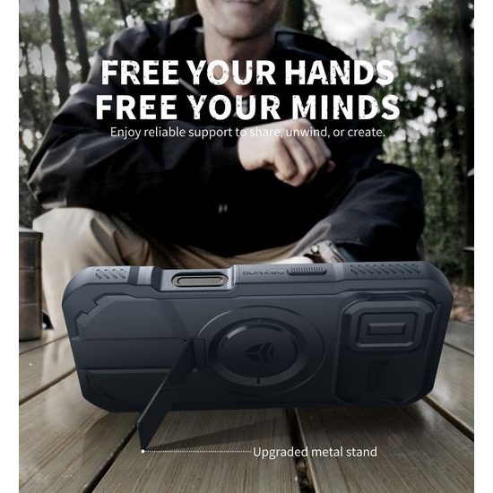 Dexnor MagSafe 360 Kickstand Camprotector θήκη iPhone 17, μπλε