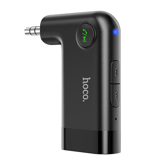 Hoco E53 Dawn Audio Adapter Bluetooth Aux Jack 3,5 mm, črn