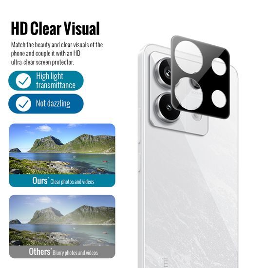 Πακέτο JP Combo, Σετ 2 προστατευτικών γυαλιών και 2 καλυμμάτων φακού, Xiaomi Redmi Note 13 4G