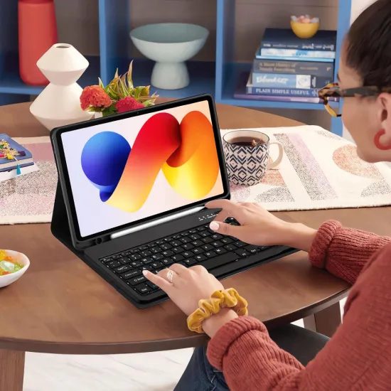 Θήκη Tech-Protect SC Pen + πληκτρολόγιο, Xiaomi Poco Pad M1 / Redmi Pad 2 Pro 12.1, μαύρη