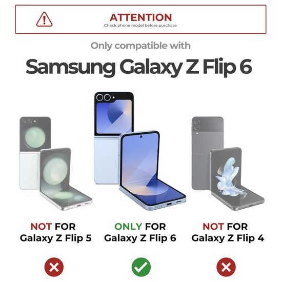 Dexnor 360 Kickstand obal Samsung Galaxy Z Flip 6, černý
