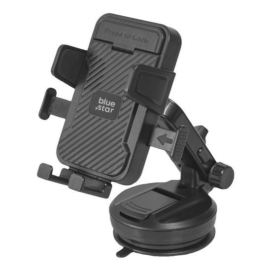 BlueStar Tough Lock βάση για τζάμι, μαύρη