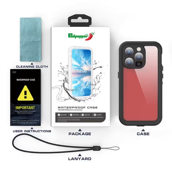 ShellBox IP68 Θήκη, iPhone 16 Pro, Μαύρο