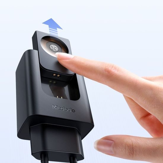 Mcdodo Προσαρμογέας (CH-3700) με ενσωματωμένο φορτιστή για Apple Watch, 30W, USB-A / USB-C, μαύρος