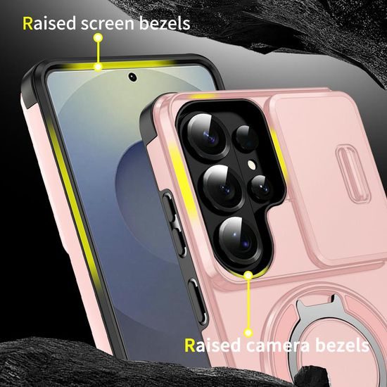 Camslide Stand obal, Samsung Galaxy S26 Ultra, růžový