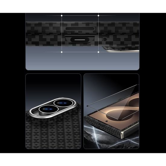 Benks Magnetic Armor Grid Pro Grand Combo Schutzhülle für Samsung Galaxy Z Fold 8 - Kevlar® TPU Case mit Displayschutz - Schwarz