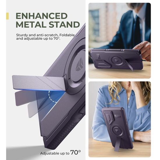 Dexnor MagSafe 360 Kickstand Προστατευτική Θήκη Samsung Galaxy S25 Ultra, Μωβ