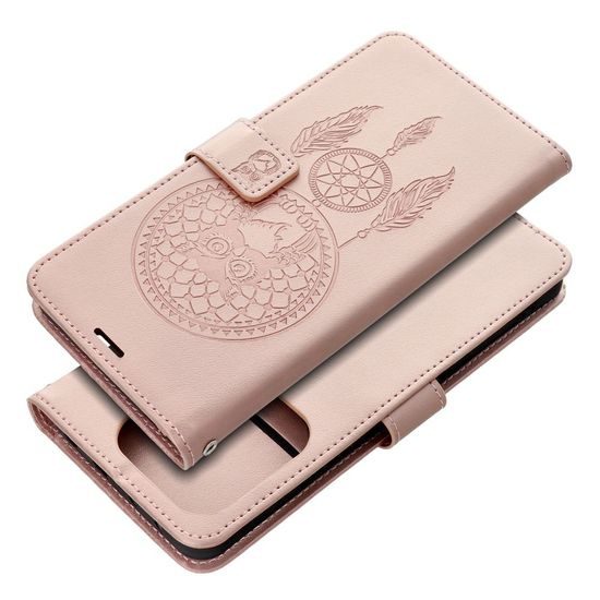 Mezzo Schutzhülle für Xiaomi Redmi Note 15 5G - Wallet Case mit geprägtem Design und Kartenfächern - Rosegold